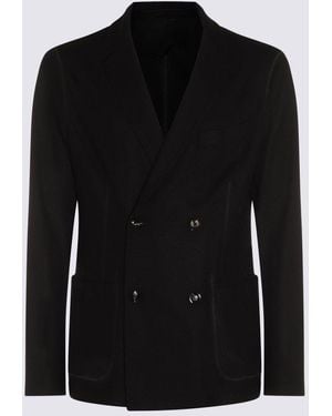 Giorgio Armani Double Breasted Jacket - Black