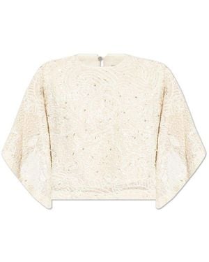 AllSaints Top 'Ivy Emb' - Natural