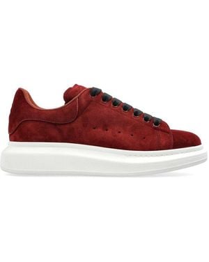 Alexander McQueen Oversized Lace-Up Trainers - Red