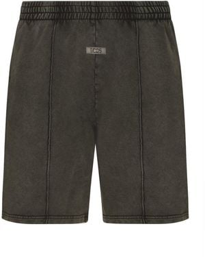 Gcds Stone Elasticated Waistband Track Shorts - Gray