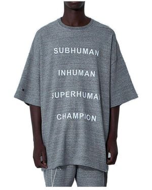 Rick Owens X Champion Tommy T T-Shirt - Blue