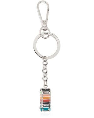 Paul Smith Keyring With Charm - Metallic