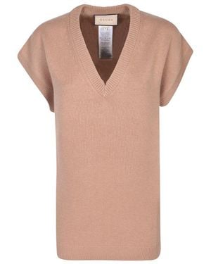 Gucci Fine Cashmere Top - Brown