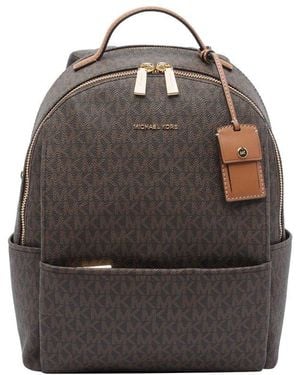 MICHAEL Michael Kors Logo Lettering Backpack - Brown