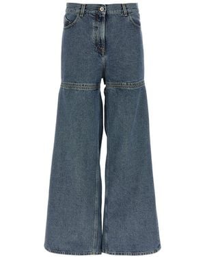 The Attico Cut-Out Jeans - Blue