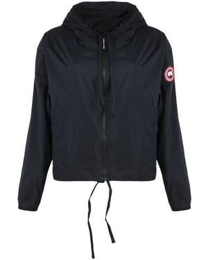 Canada Goose Kaslo Zip-Up Cropped Windbreaker - Black