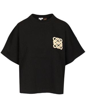 Loewe Boxy Fit T-Shirt - Black