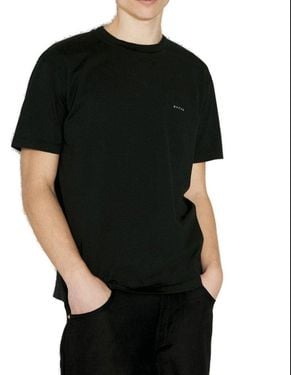 Eytys Leon Logo Printed Crewneck T-Shirt - Black