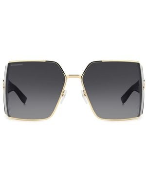 DSquared² Dsquared2 Butterfly Frame Sunglasses - Black