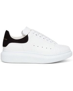 McQueen Oversized Lace-Up Sneakers - White