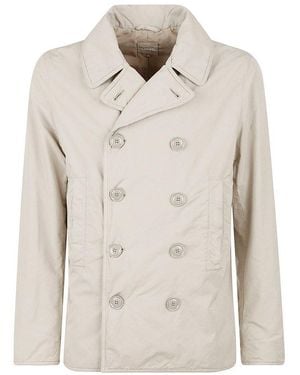 Aspesi Double-Breasted Straight-Hem Jacket - Natural