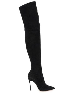 Casadei Blade Knee-High Boots - Black