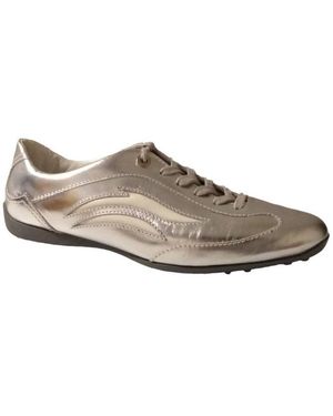 Tod's Round Toe Lace-Up Trainers - Brown