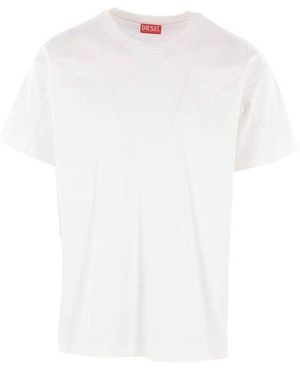 DIESEL Crewneck Short-Sleeved T-Shirt - White