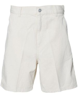 Carhartt Logo-Patch Shorts - White