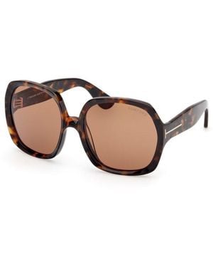 Tom Ford Butterfly-Frame Sunglasses - Brown