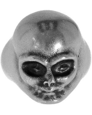 Ann Demeulemeester Skull Ring - Grey
