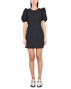 Baum und Pferdgarten Puff Sleeve Dress - Black