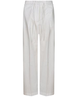 パンツ PAROSH Women Straight Pants D232214CO 038 GREY P.A.R.O.S.H. Straight Trousers in Gray | Lyst
