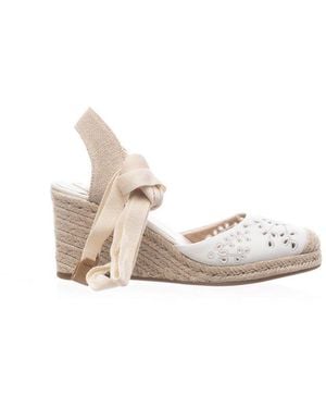 Polo Ralph Lauren Perforated Detail Wedge Sandals - White
