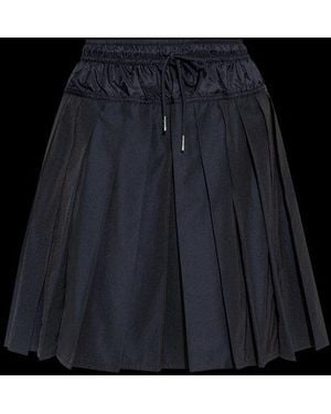 Moncler Pleated Drawstring Skirt - Black