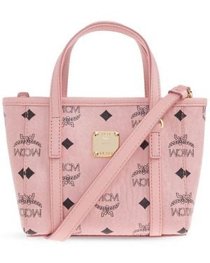MCM Toni X-Mini Top-Zip Shopper Bag - Pink