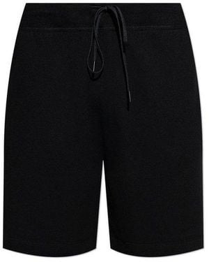 Theory Knee-Length Drawstring Sweat Shorts - Black
