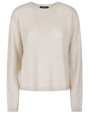 Aragona Crew Neck Sweater - Natural