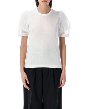 Comme des Garçons Puff Sleeves T-Shirt - White