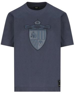 Fendi T-Shirt And Polo Shirt - Blue