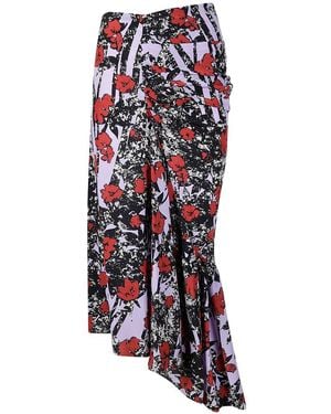 Colville Dallas All-over Floral Printed Midi Skirt - White