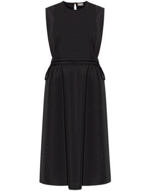 Moncler Dress With Logo - Black
