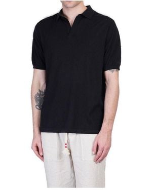 Mc2 Saint Barth Sloan Short-Sleeved Polo Shirt - Black