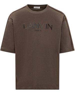 Lanvin T-Shirt Curb - Brown
