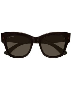 Gucci Butterfly Frame Sunglasses - Black