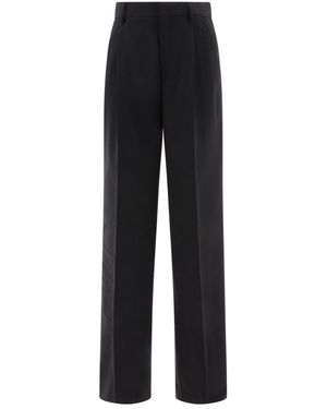 Tagliatore Wide-Leg Trousers With Central Closure in White