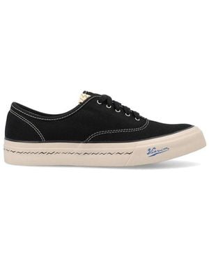 Visvim Logan Deck Lo Slip-On Sneakers - Black