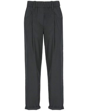 パンツ BRUNELLO CUCINELLI Track five-pocket trousers in lightweight Brunello Cucinelli Track Five-Pocket Trousers in Natural | Lyst