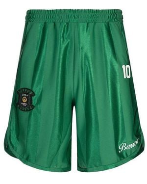 Barrow Logo Embellished Sport Shorts - Green