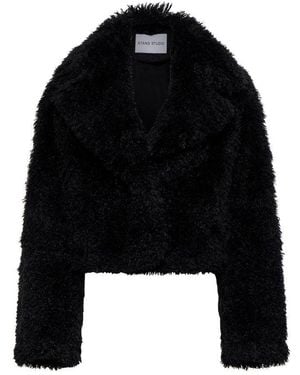 Stand Studio Samara Faux Fur Jacket - Black