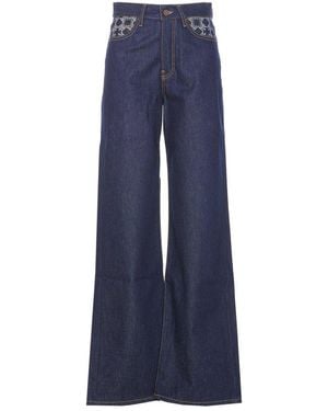 Amiri Wide Leg Jeans - Blue