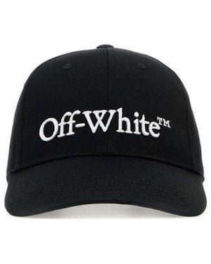 Off-White c/o Virgil Abloh Logo Embroidered Baseball Cap - Black
