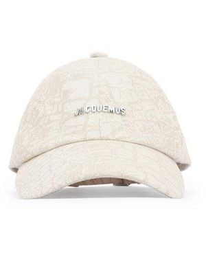 Jacquemus Logo Baseball Hat - White