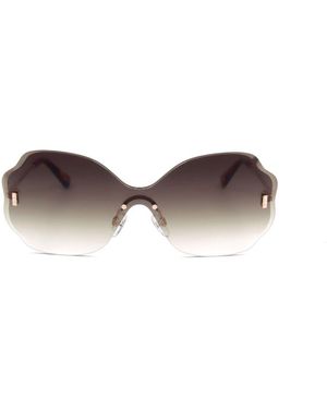 Ted Baker Bessy Butterfly Frame Rimless Sunglasses - Metallic