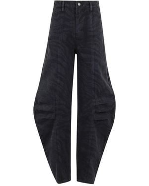 ROTATE BIRGER CHRISTENSEN Twill Cargo Trousers - Blue