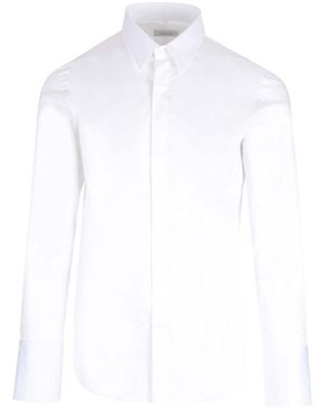 Ferragamo Long-Sleeved Button-Up Shirt - White