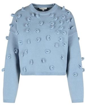 JW Anderson Cropped Loop Jumper - Blue