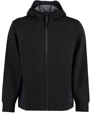 C.P. Company Full Zip Hooded Jacket - Black