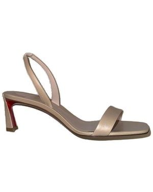 Christian Louboutin Slingback Sandals - Natural