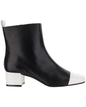 CAREL PARIS Estime Square-Toe Ankle Boots - Black
